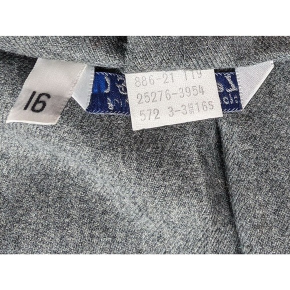 Vintage 70s Pants Levi Strauss Gray Polyester High Waist Misses Size 16 New - Picture 8 of 8